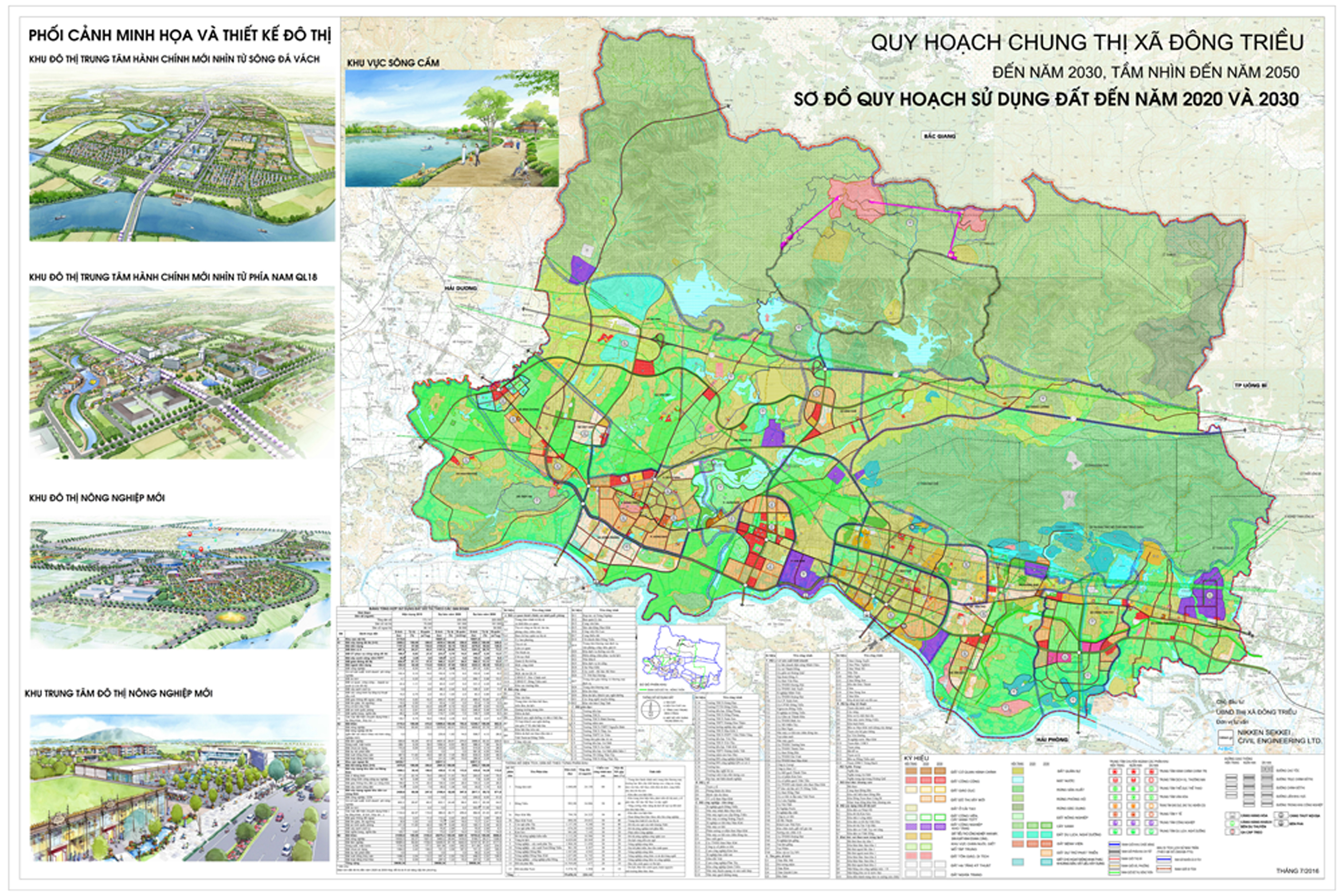 GENERAL PLANNING FOR CONSTRUCTION OF DONG TRIEU TOWN, QUANG NINH PROVINCE, TILL 2030 VISION TO 2050